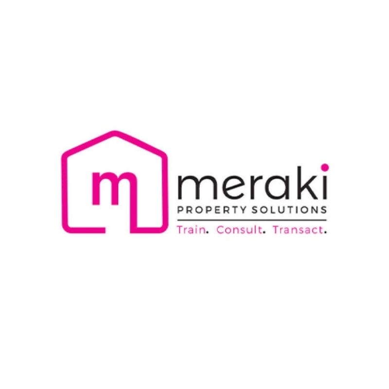 Logo for Meraki Property Solutions, Afrikaap Radio advertising partner