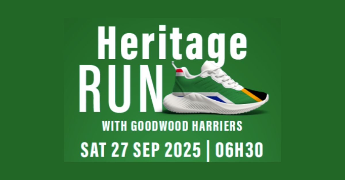 Flyer for Heritage Run with Goodwood Harriers 27 September 2025