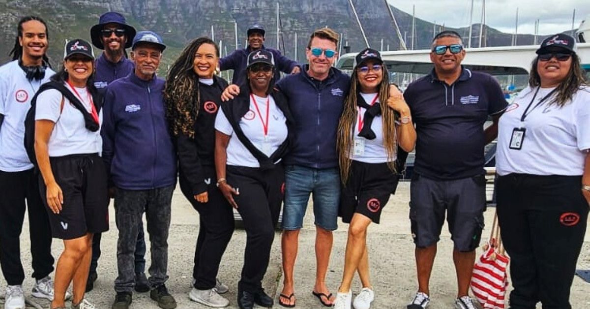 The AKR Tour My Province team with the Drumbeat Charters Ocean Safari Crew in Hout Bay