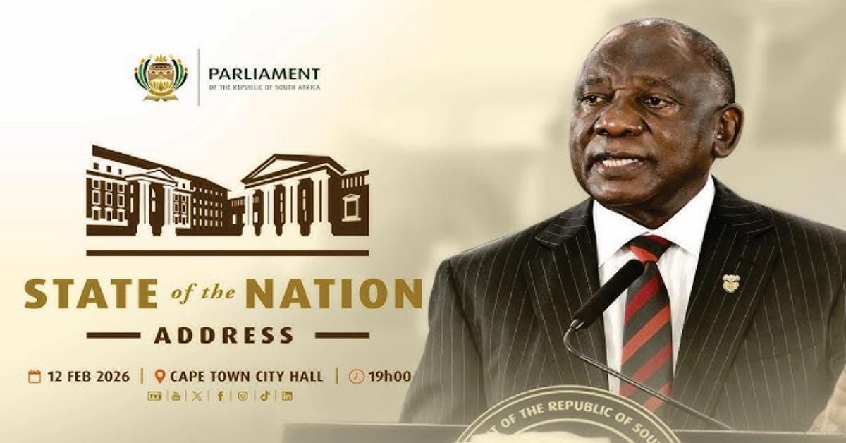 SONA 2026 An image of President Cyril Ramaphosa ahead of SONA 2026